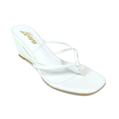 Leslie Wedge - White