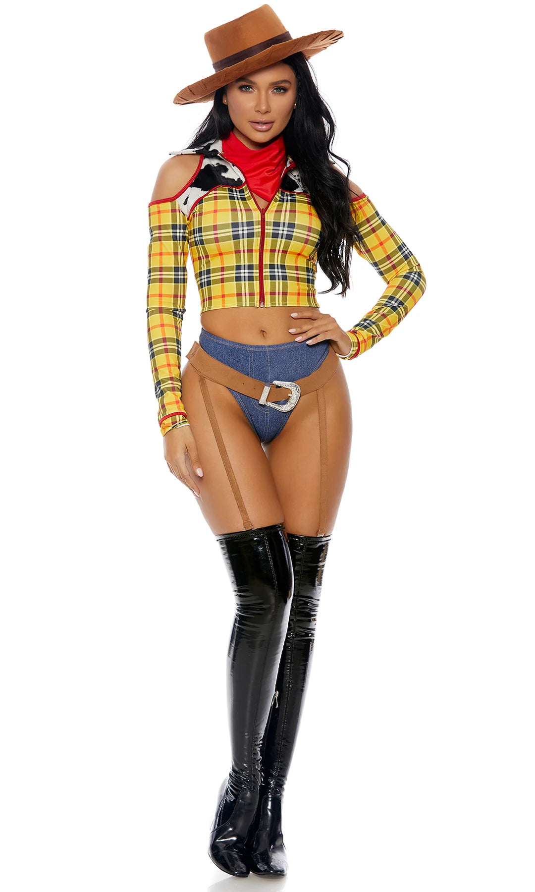 Playtime Sheriff Cowboy 4-Piece Women's Movie Character Costume
