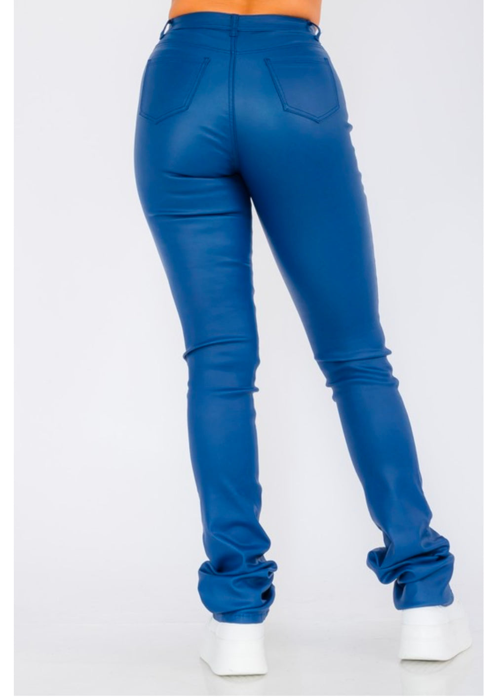 JQ Leather Stacked Pants