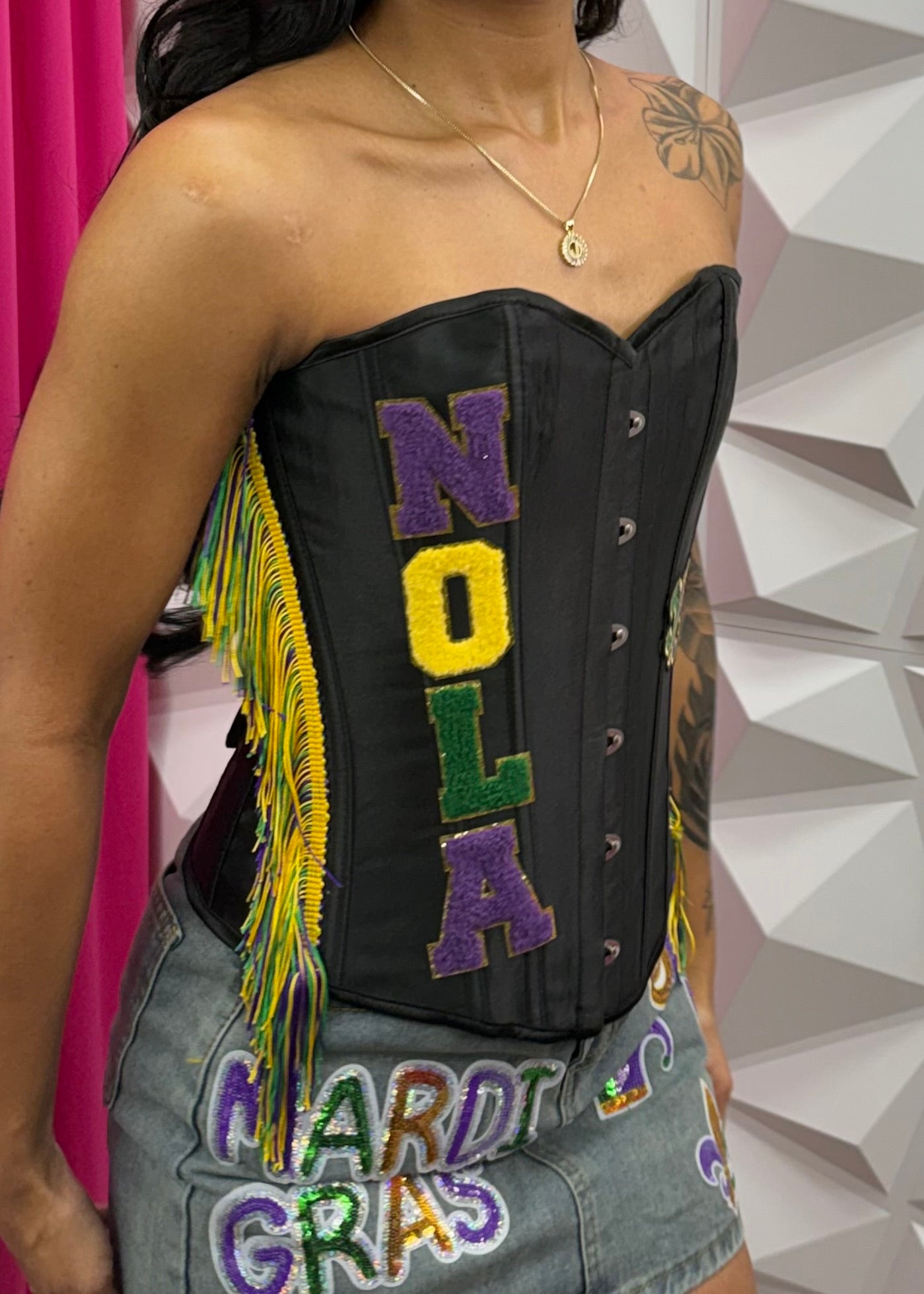 MG Patch Corset - Black