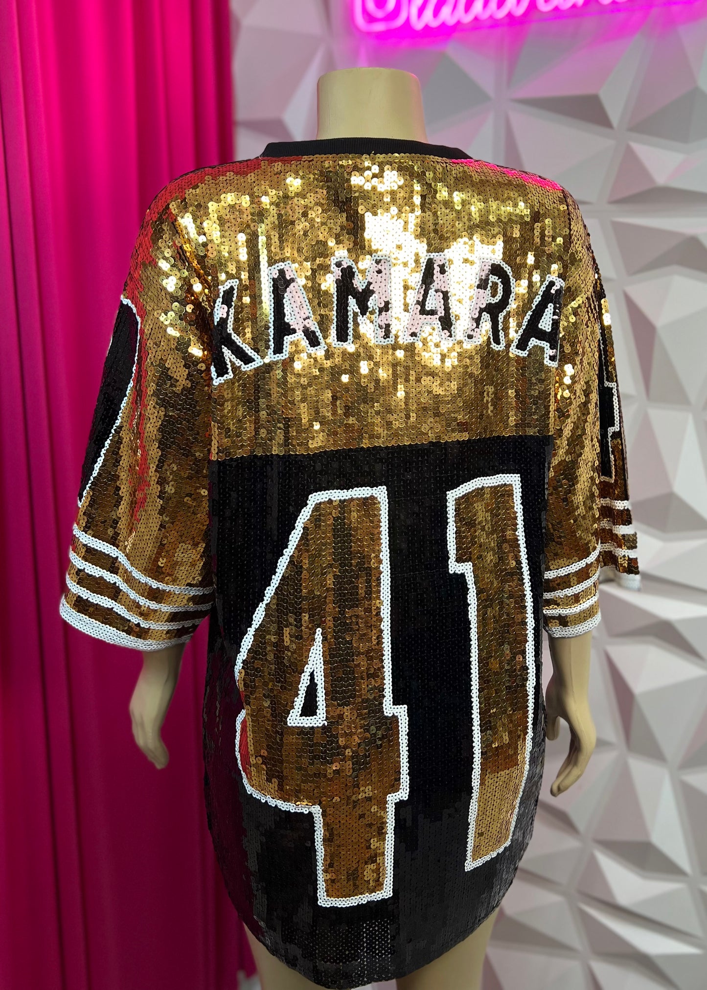 Sequins Saints Jersey-Black