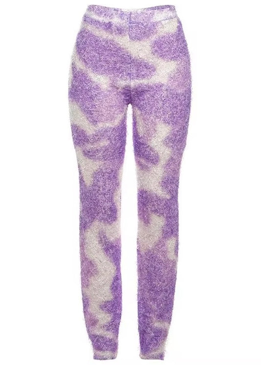 Fuzzy Lavender Pants