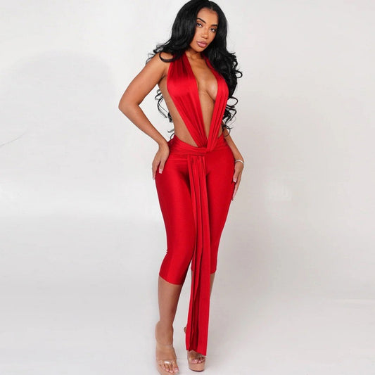 Silky Capri Romper