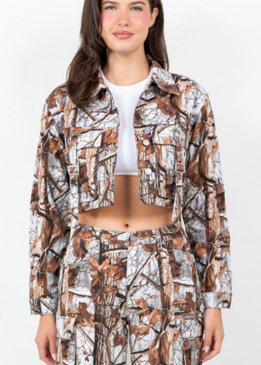 Crop Jacket-G.Camo