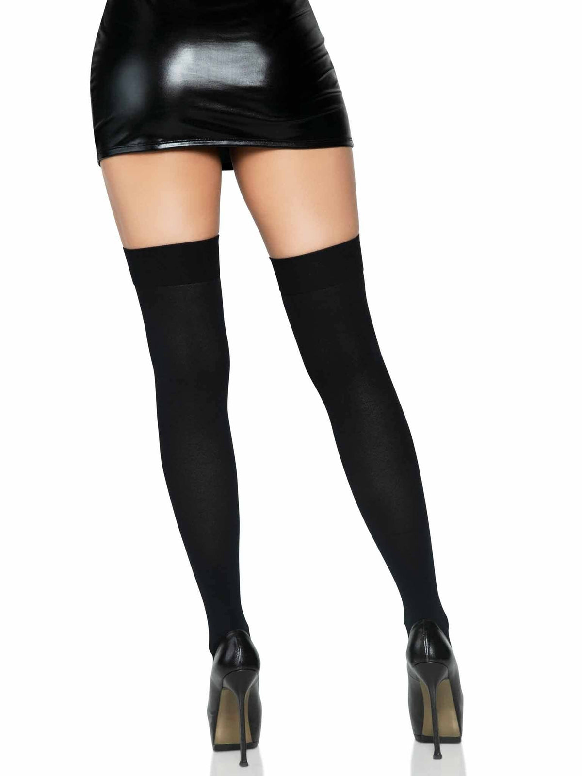 Luna Thigh High Stockings: Black / One Size