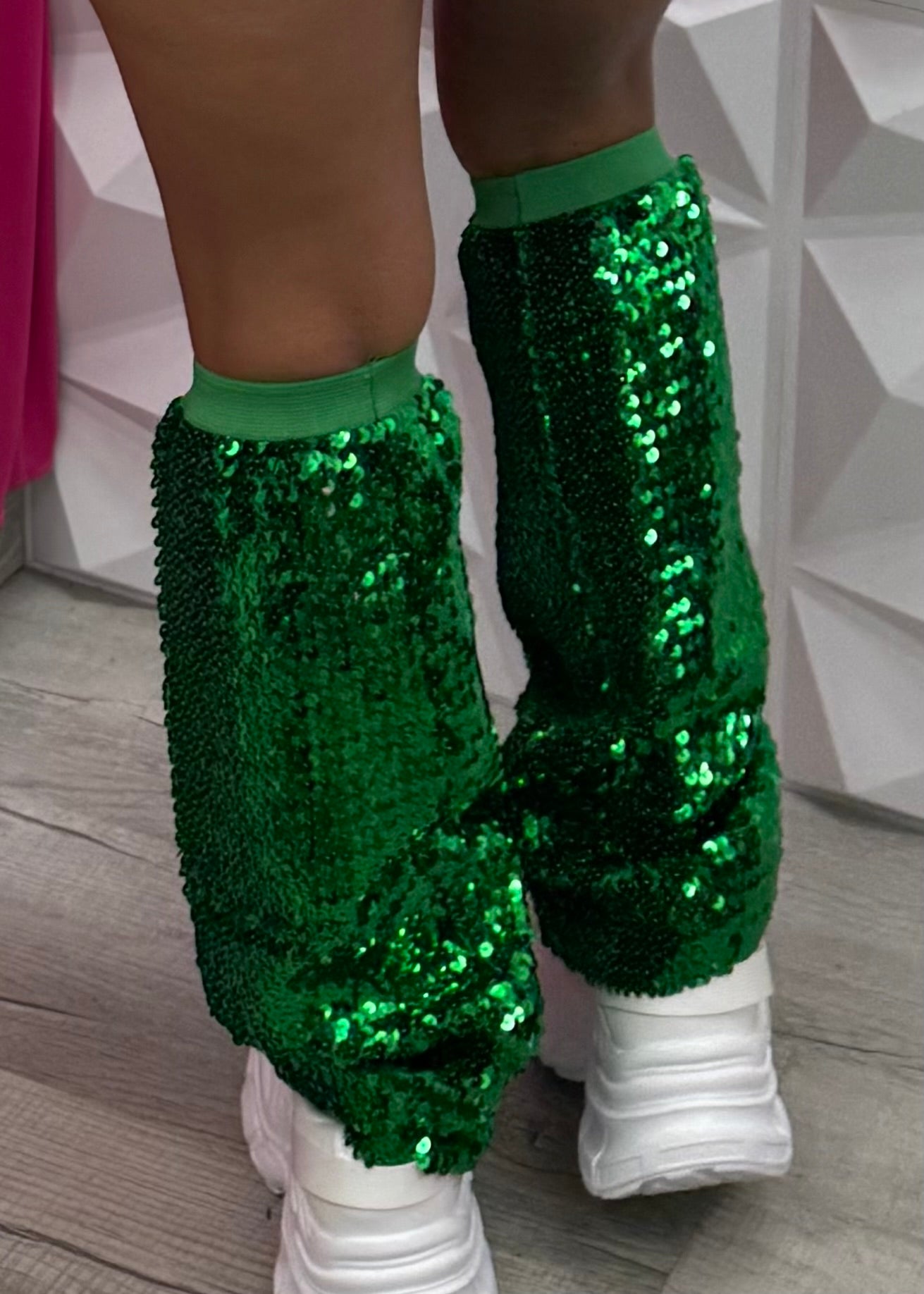 Sequins Legwarmers - Adult - Green