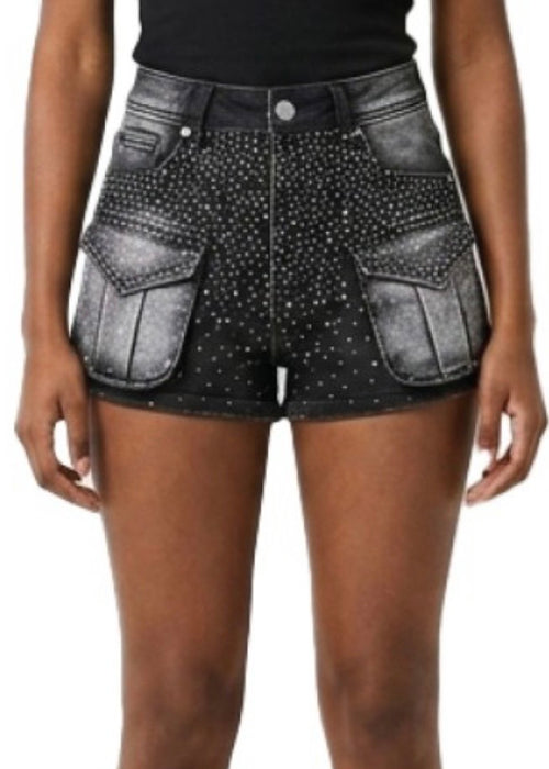 Bedazzled Denim Shorts