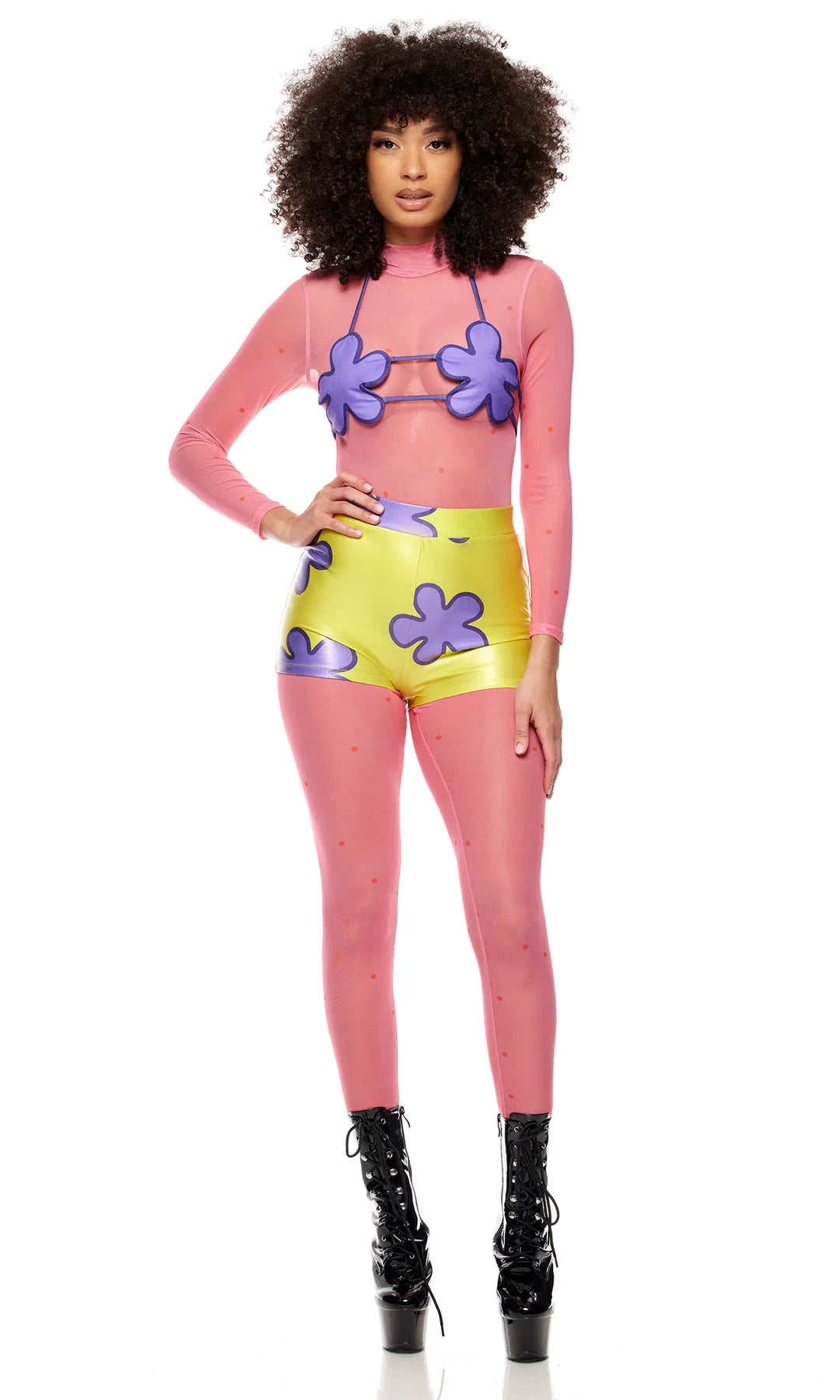 Bikini Bottom 5-Piece Women's Cartoon Character Costume
