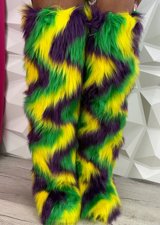 MG Fur Boots - Multi