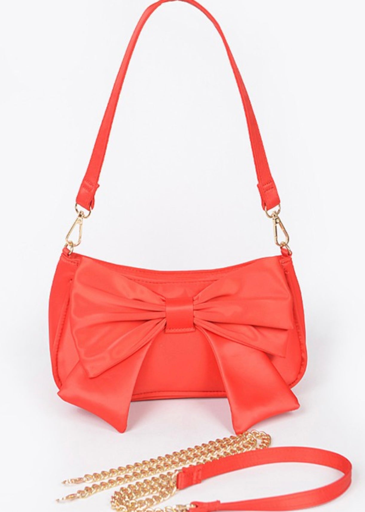 Satin Bow Purse