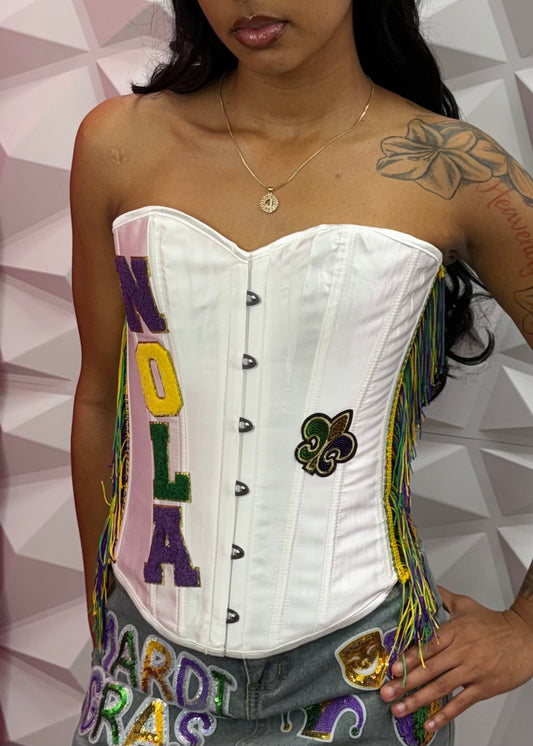 MG Patch Corset - White