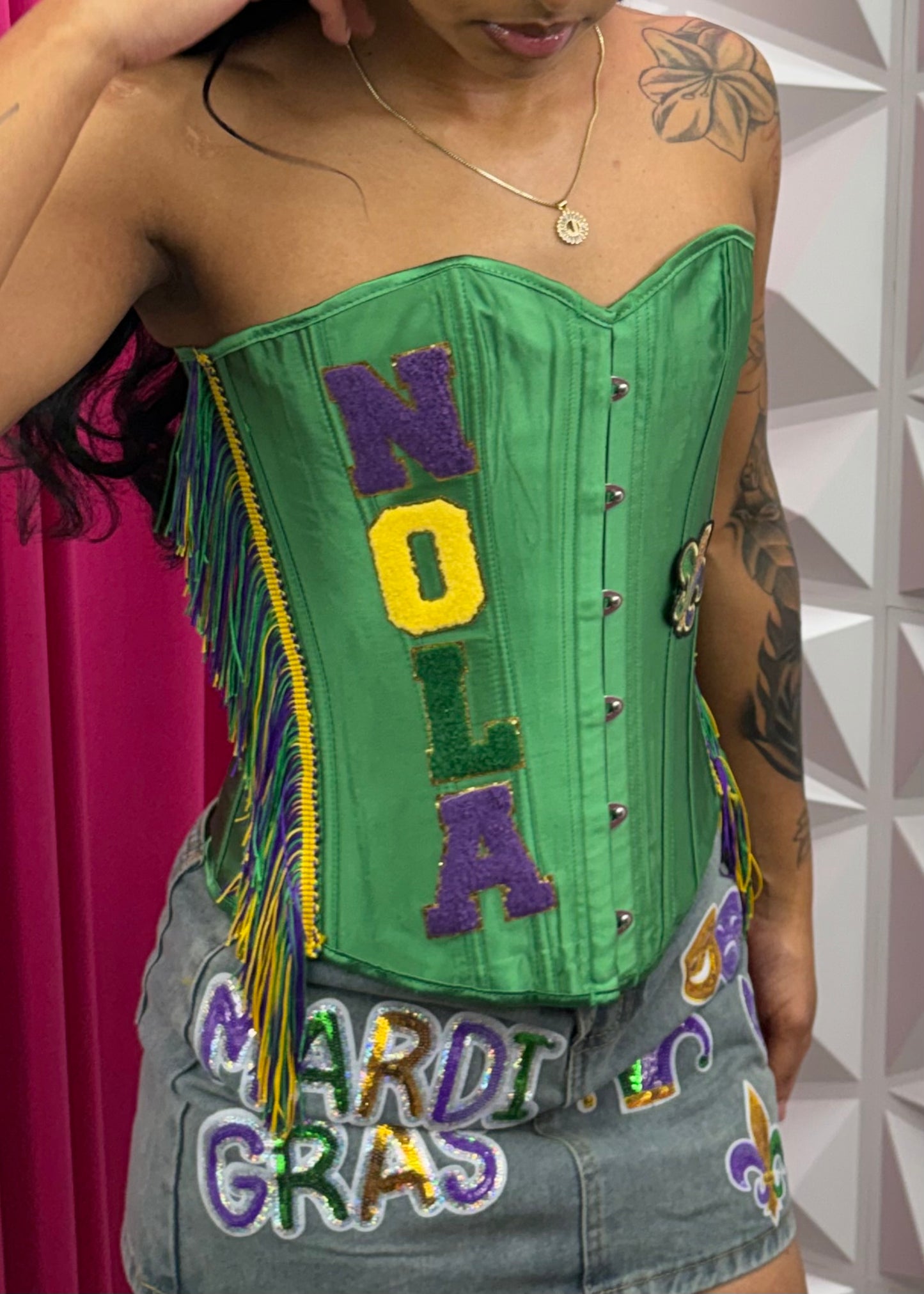 MG Patch Corset - Green