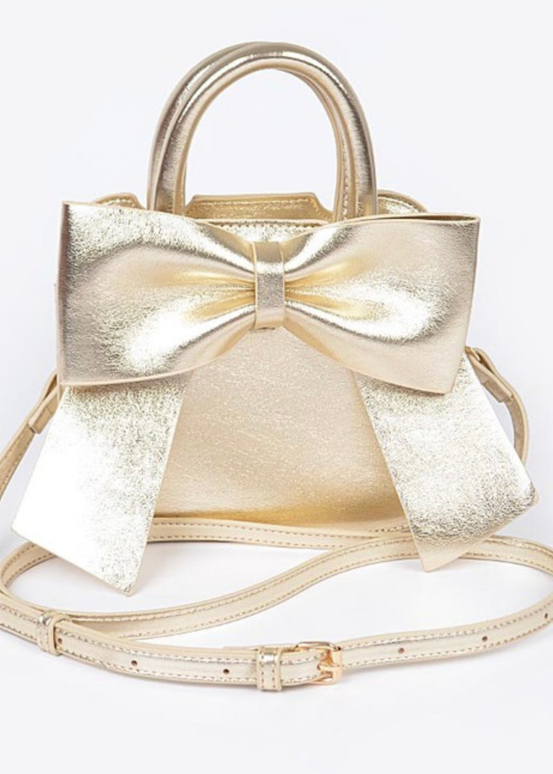 Metallic Bow Purse