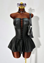 Leather Lace Dress