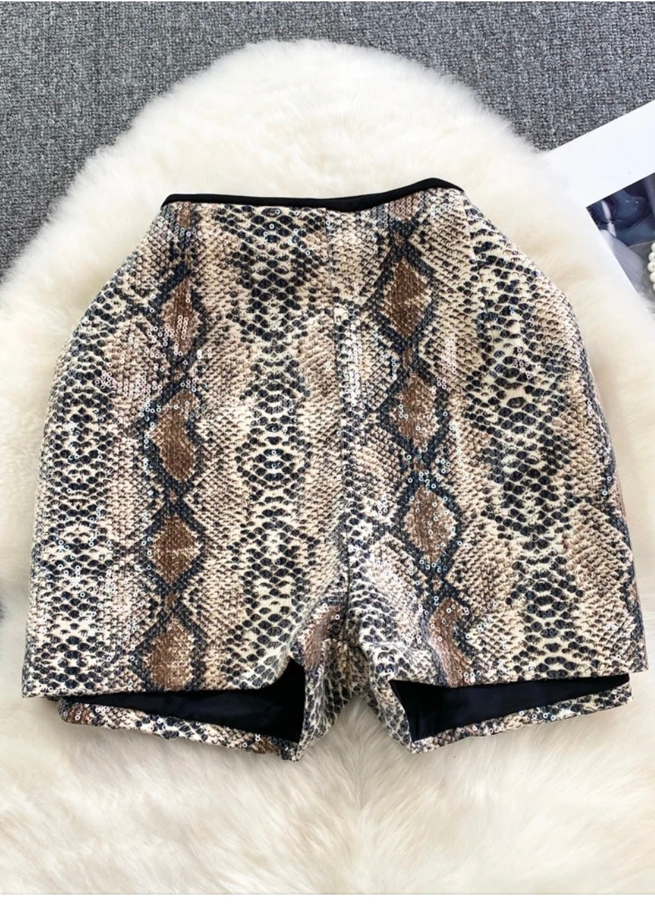 Sequins Animal Shorts