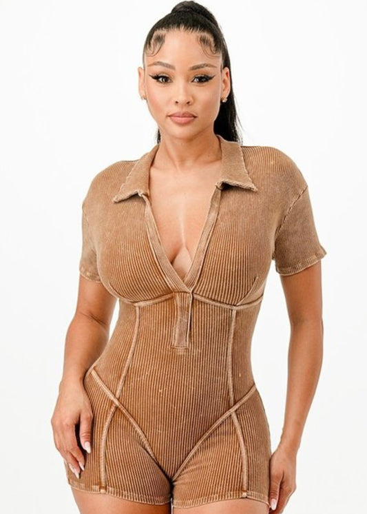 Tracy Romper-Nude