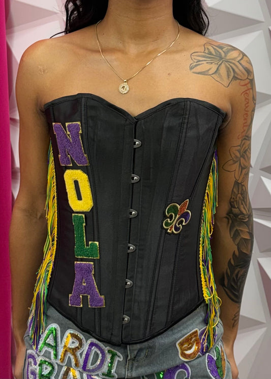 MG Patch Corset - Black