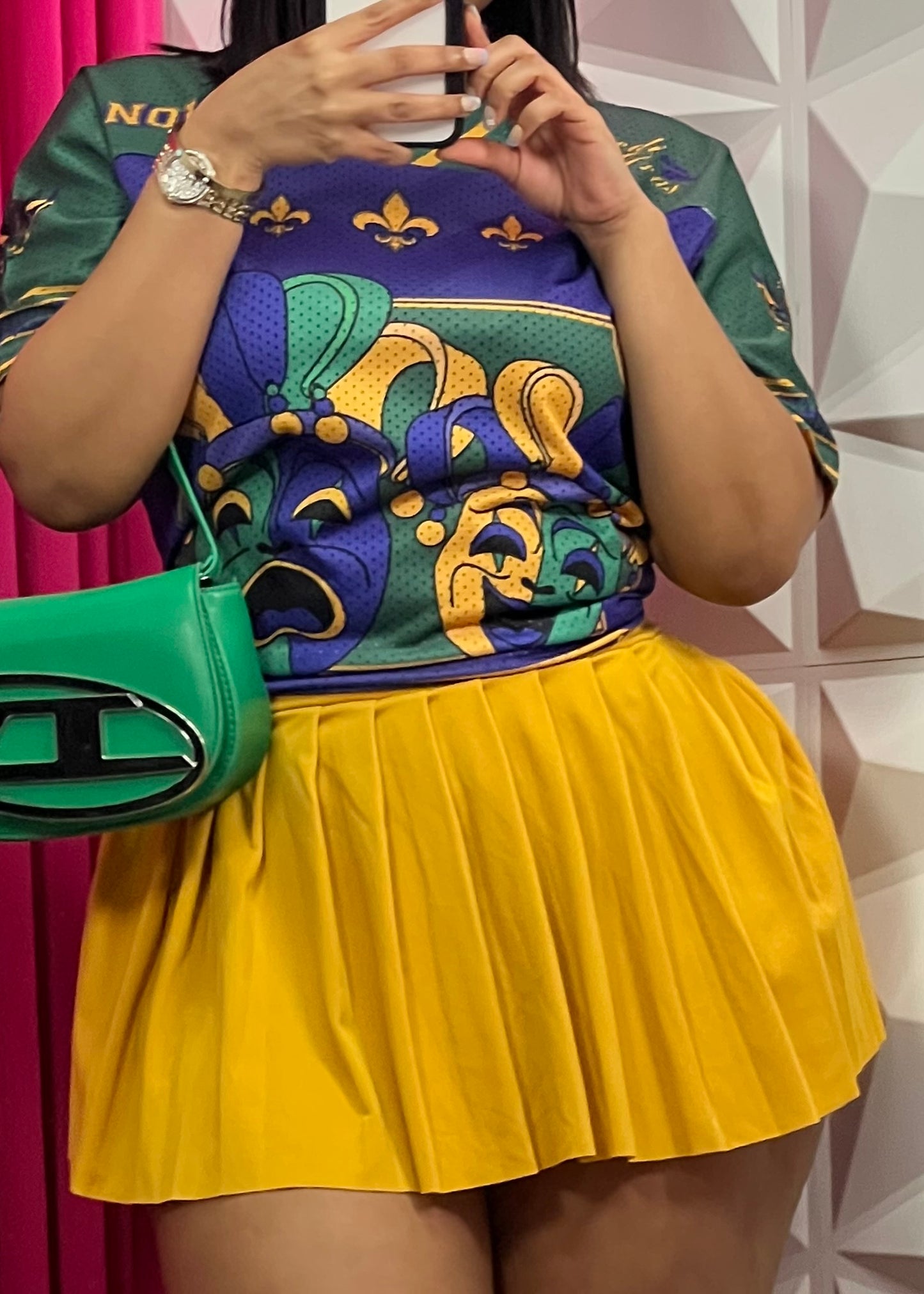 MG Tennis Skirt-Gold