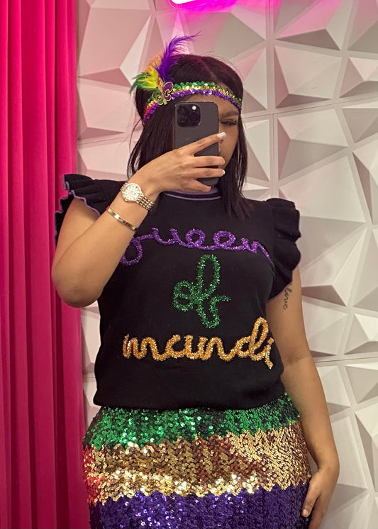 Queen MG Sweater-Black