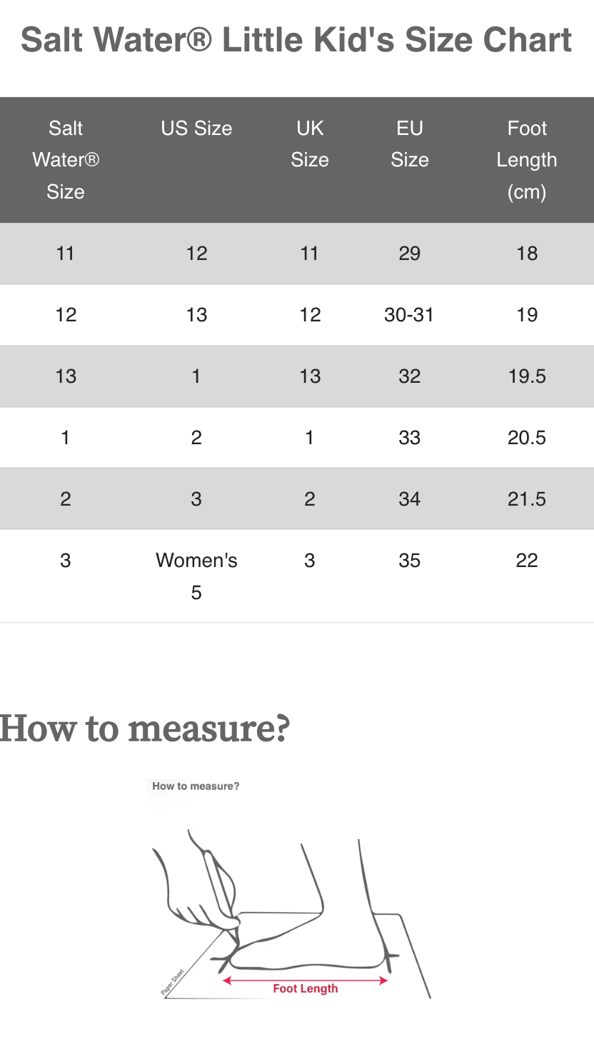 Salt Water Sandals - Butter