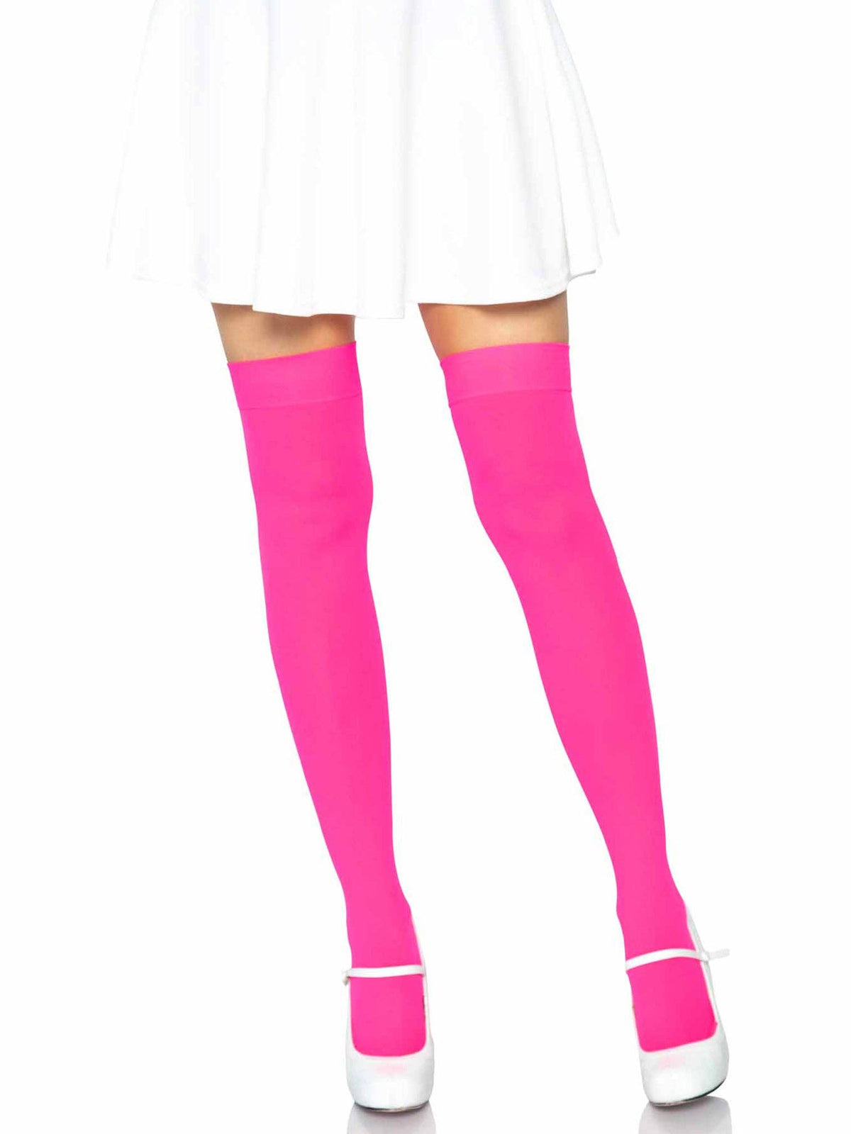 Luna Thigh High Stockings: Red / One Size